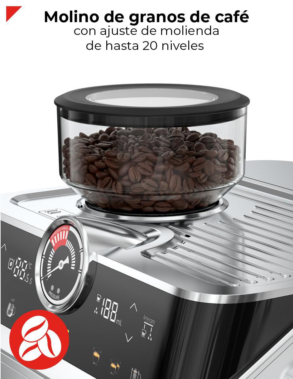 Cafetera con molino BECM01 6