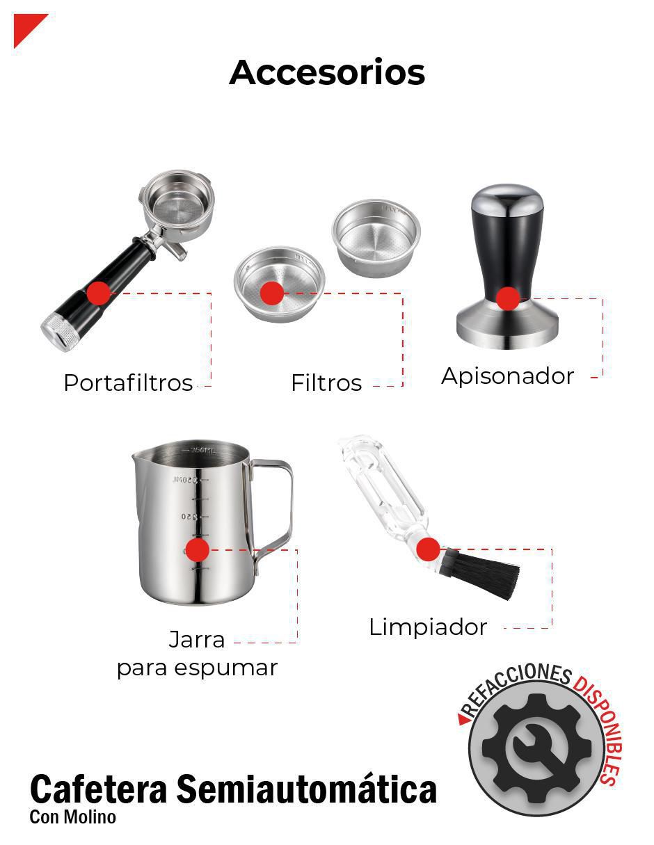 Cafetera con molino BECM01 7
