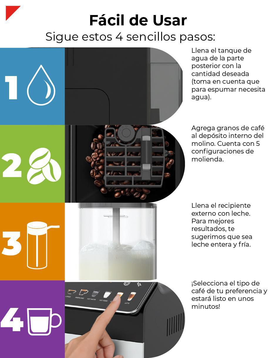 Cafetera super automática BECM02S 11