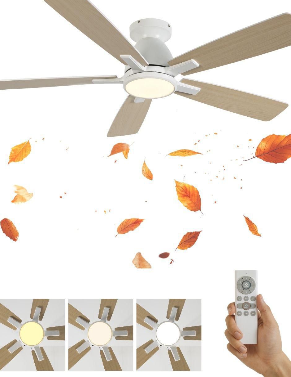 Ventilador de techo con control remoto 6 velocidades 2