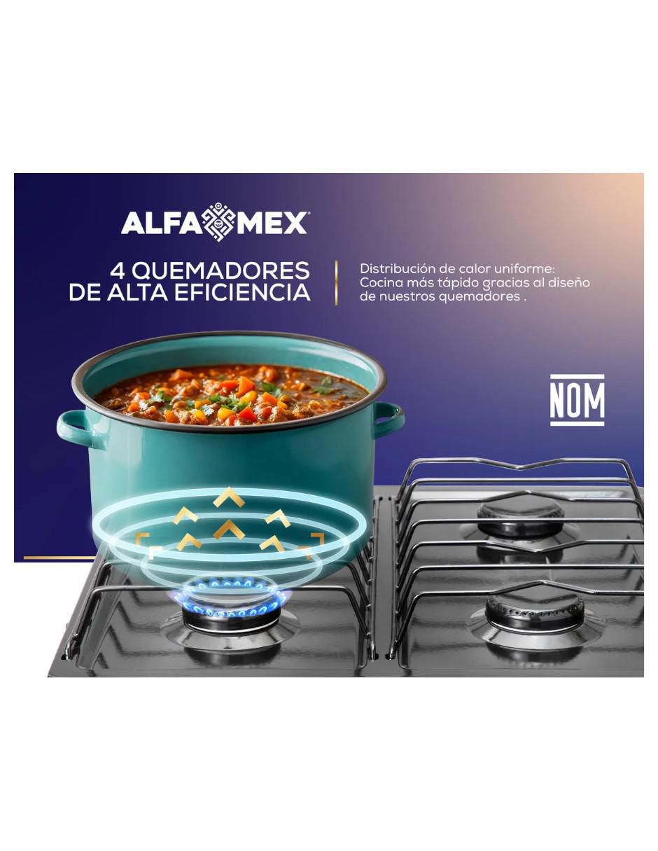 Parrilla de gas 311-4-negro de acero porcelanizado 5