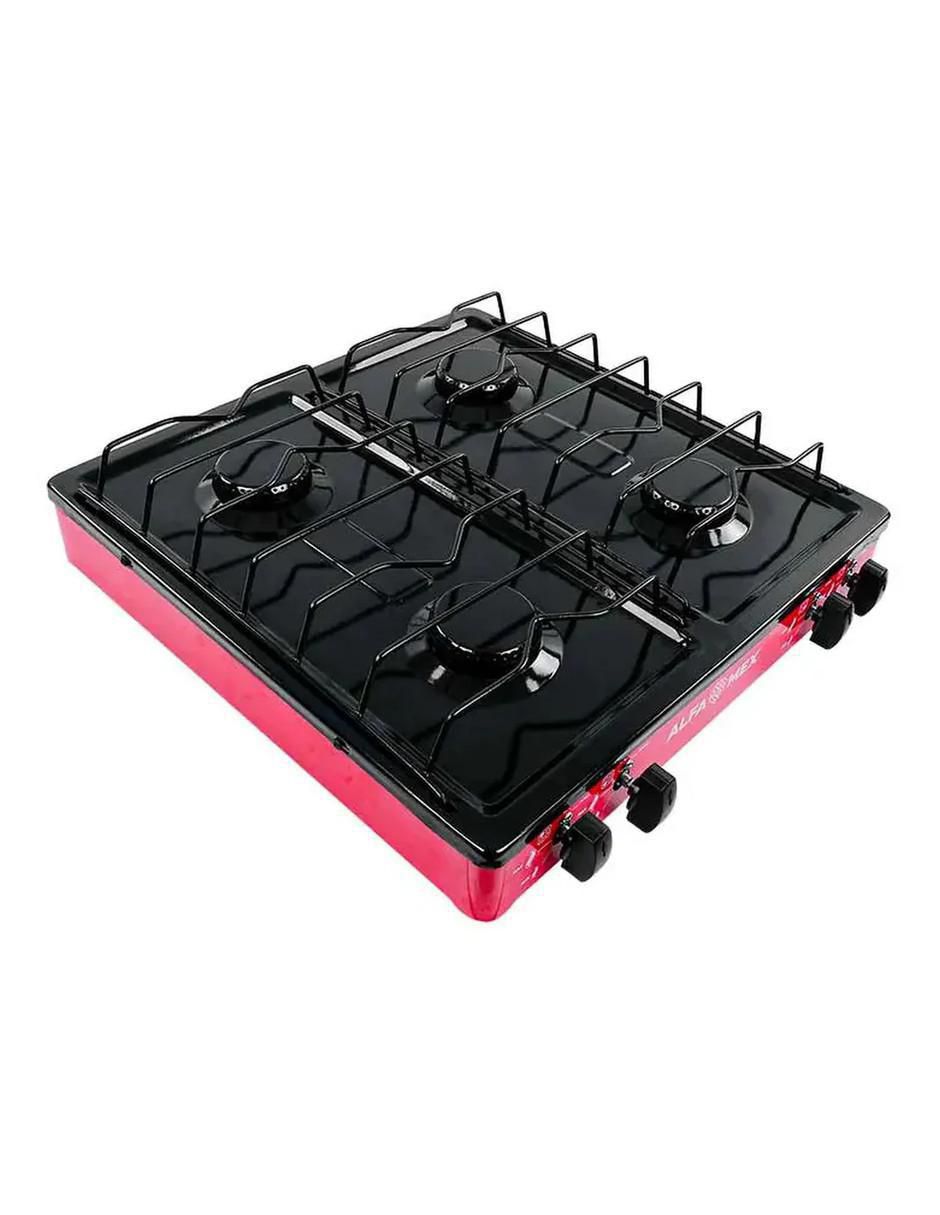 Parrilla de gas 311-5-Rojo de acero porcelanizado 4