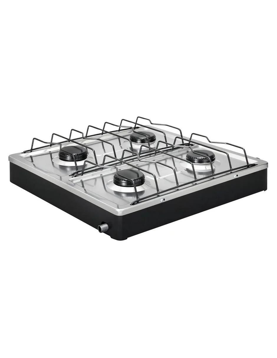 Parrilla de gas 312-4-negro de acero inoxidable 3