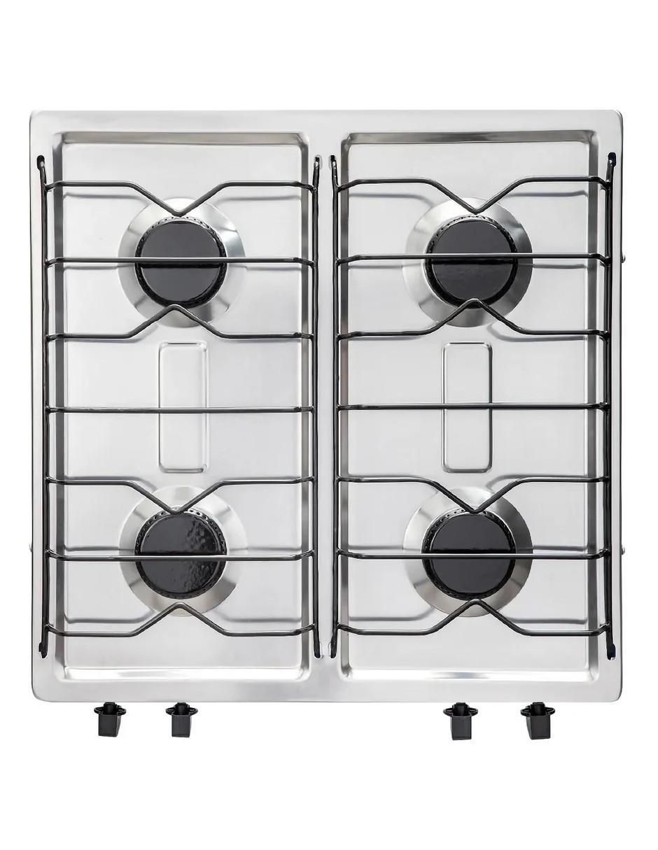 Parrilla de gas 312-4-negro de acero inoxidable 4
