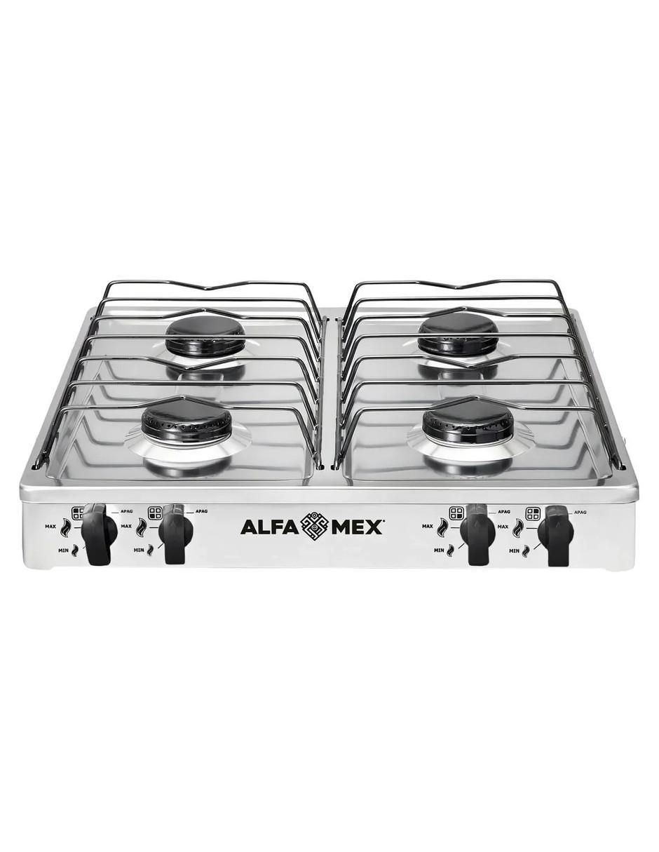 Parrilla de gas 312-6-blanco de acero inoxidable Parrilla de gas 312-6-blanco de acero inoxidable