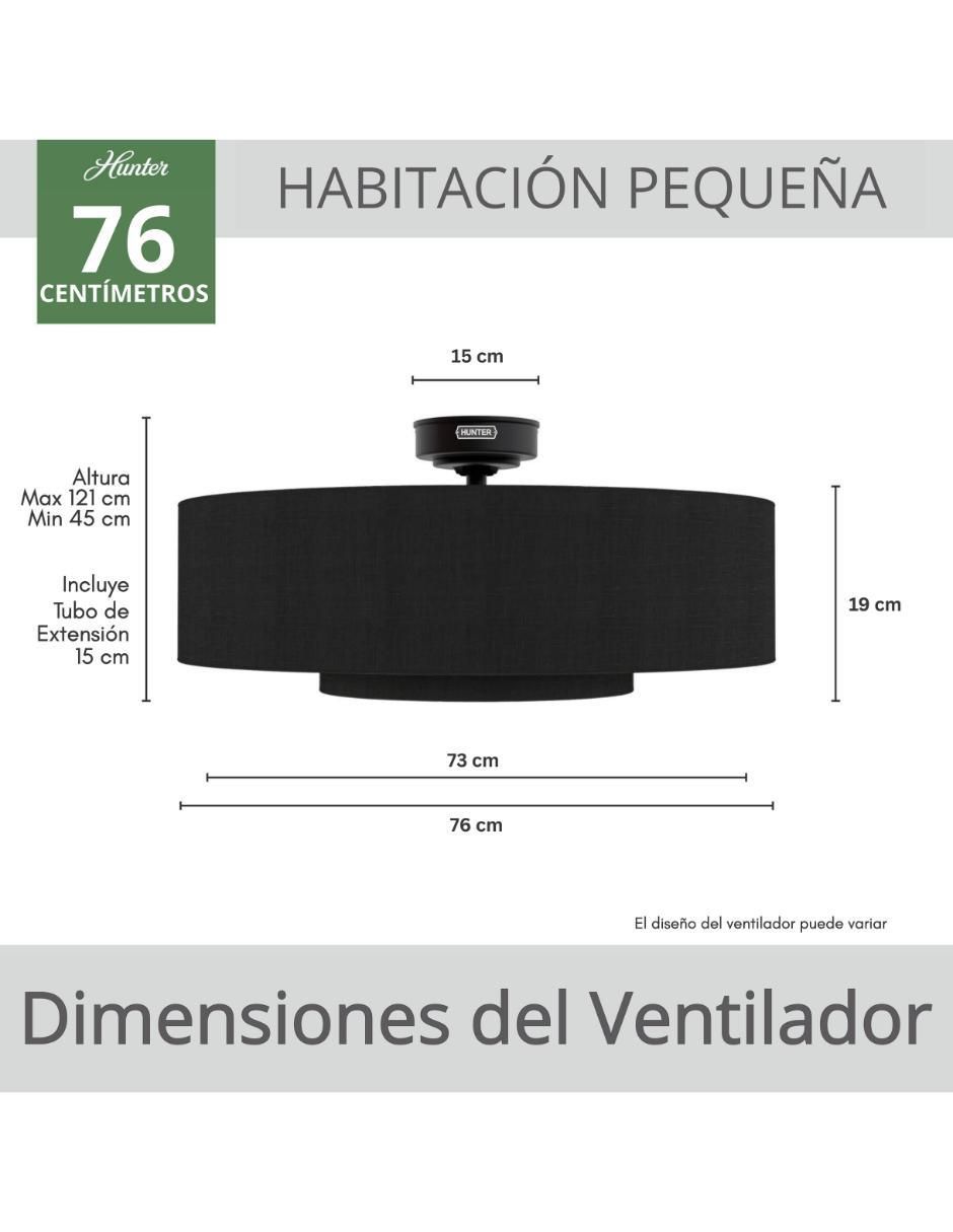 Ventilador de techo con control remoto 3 velocidades 7