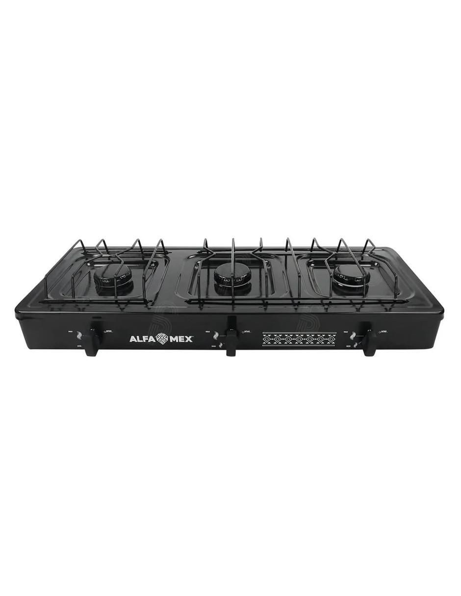 Parrilla de gas 611-4-negro de acero inoxidable Parrilla de gas 611-4-negro de acero inoxidable