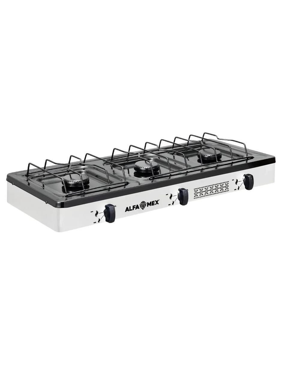 Parrilla de gas 611-6-blanco de acero inoxidable 2