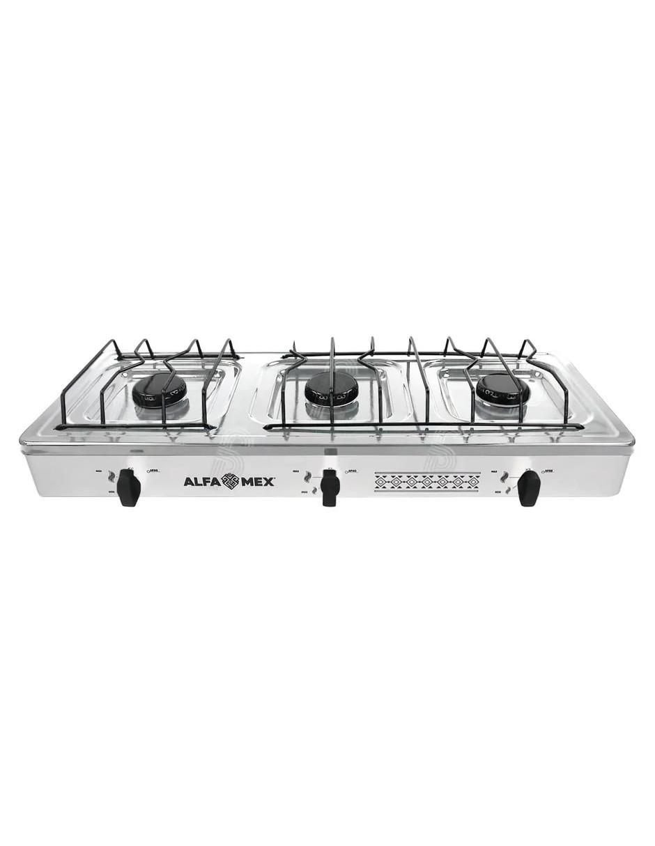 Parrilla de gas 612-6-blanco de acero inoxidable Parrilla de gas 612-6-blanco de acero inoxidable