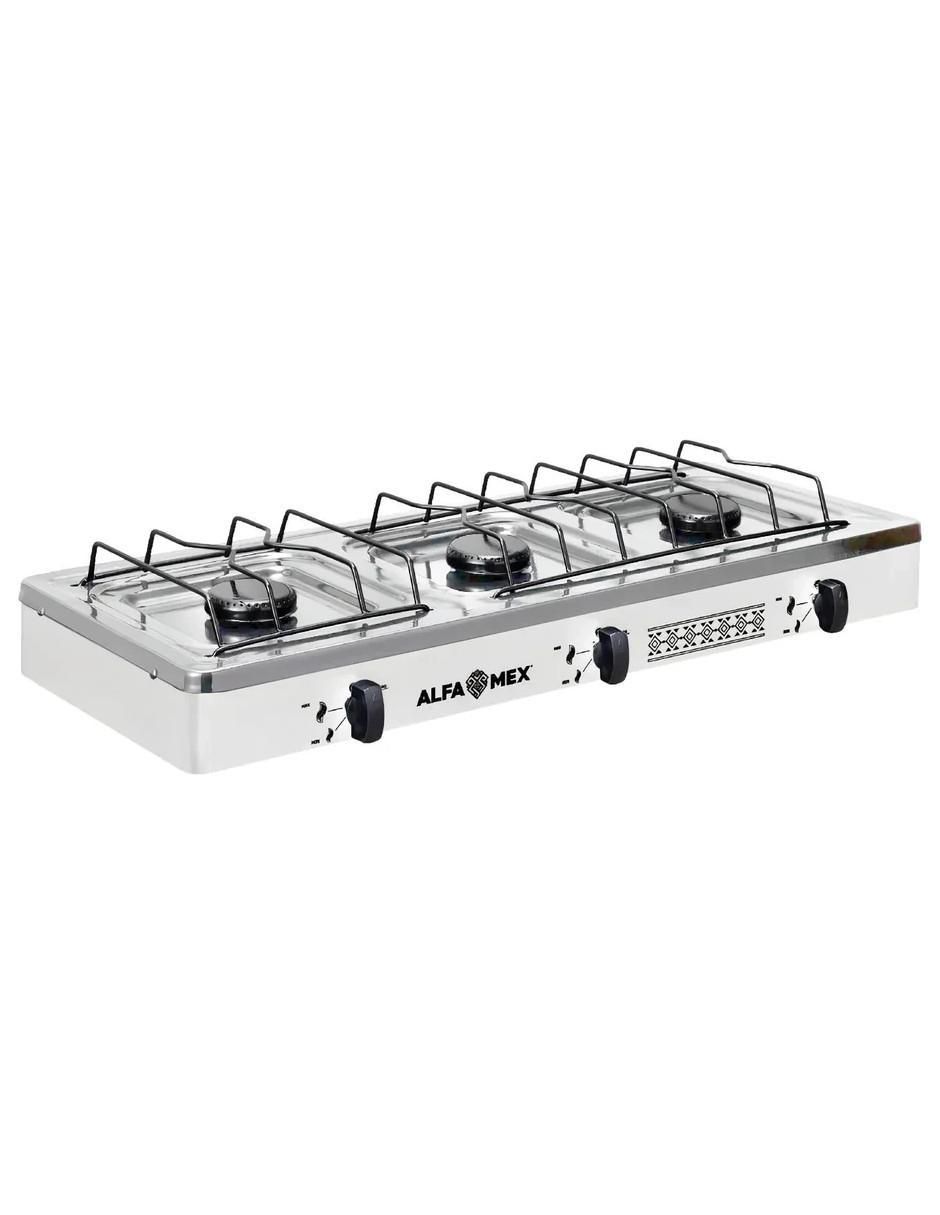 Parrilla de gas 612-6-blanco de acero inoxidable 2