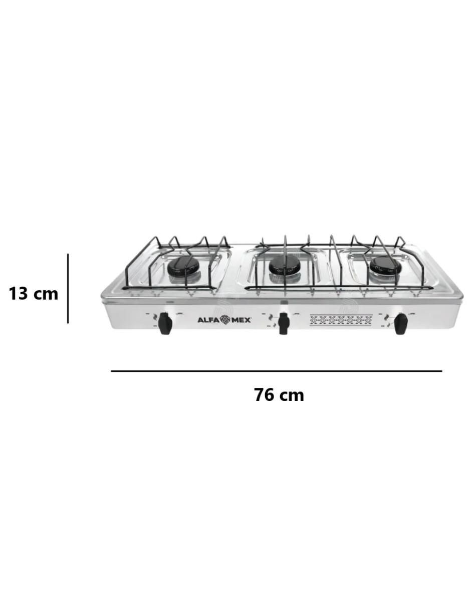 Parrilla de gas 612-6-blanco de acero inoxidable 5
