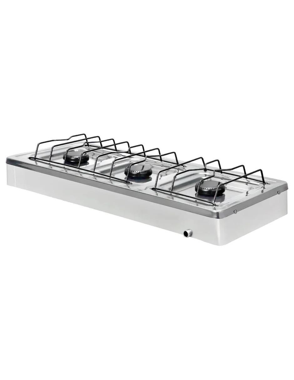 Parrilla de gas 612-6-blanco de acero inoxidable 3