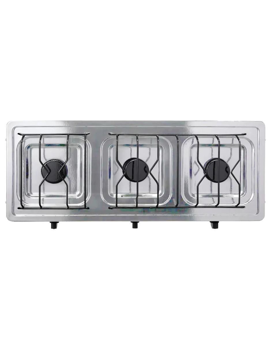 Parrilla de gas 612-6-blanco de acero inoxidable 4