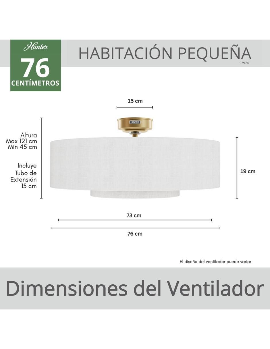 Ventilador de techo con control remoto 3 velocidades 7