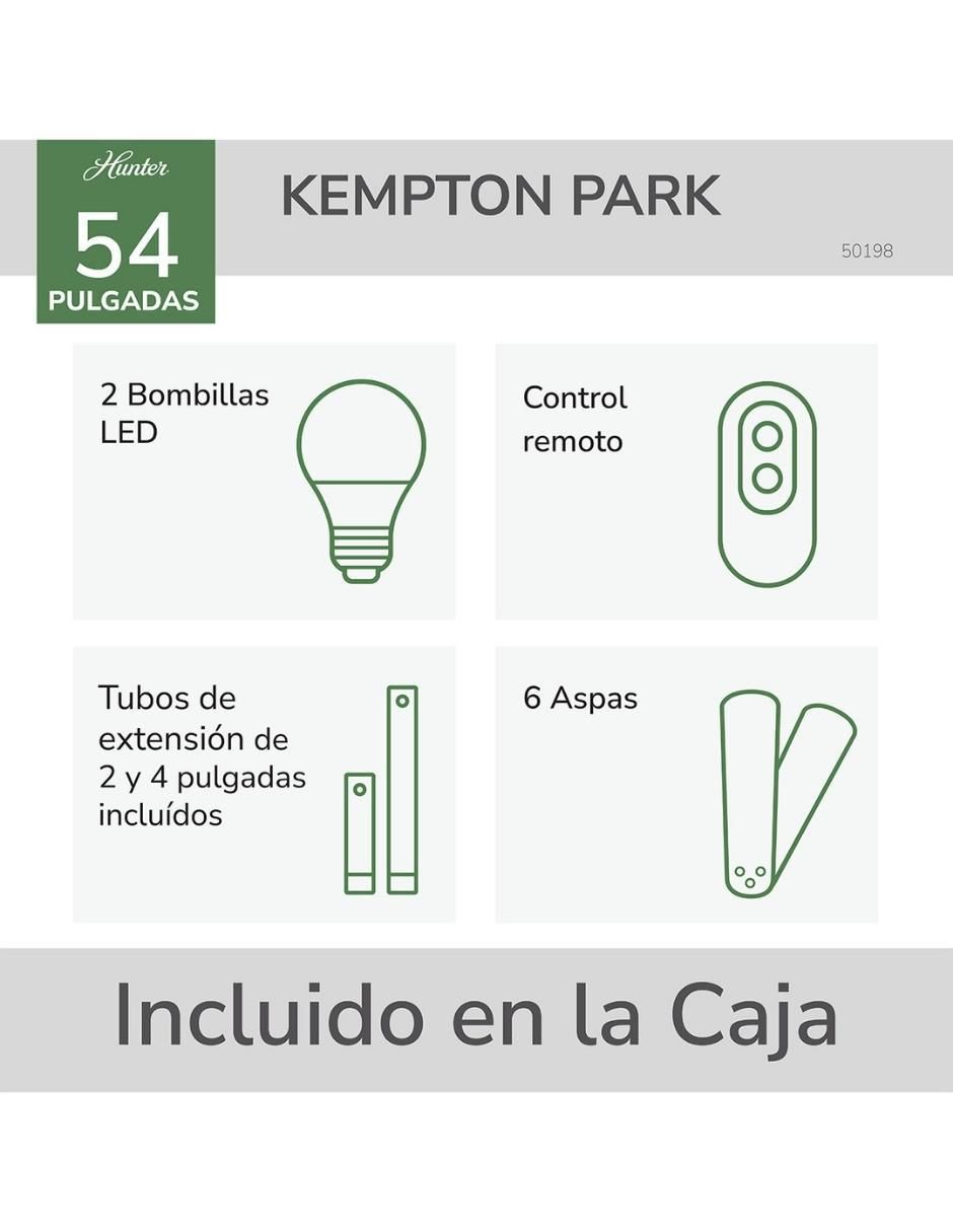 Ventilador de techo con control remoto 3 velocidades 3