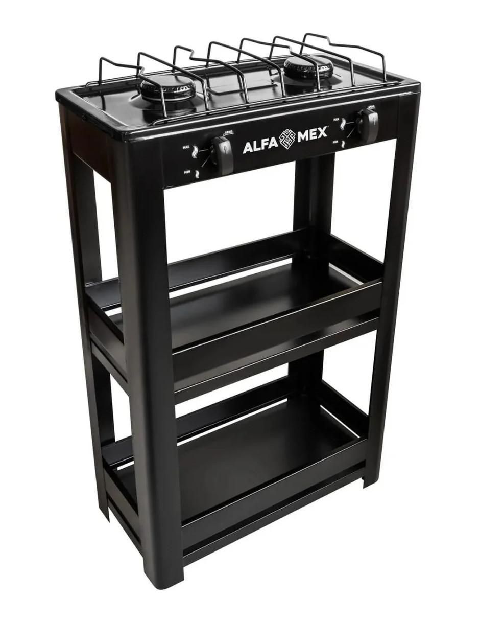 Parrilla de gas 403-4-Negro de acero inoxidable 2