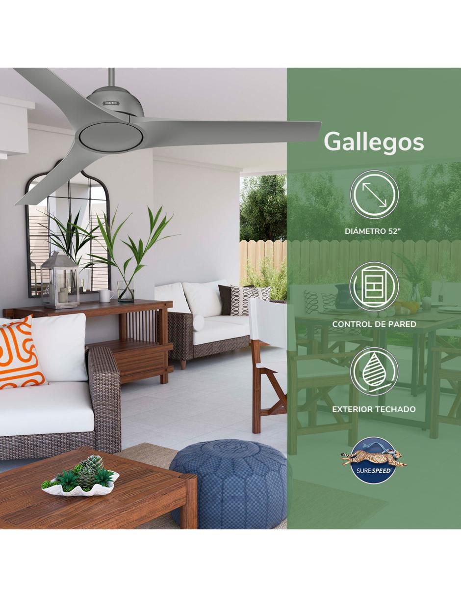 Ventilador de techo con control remoto 3 velocidades 2