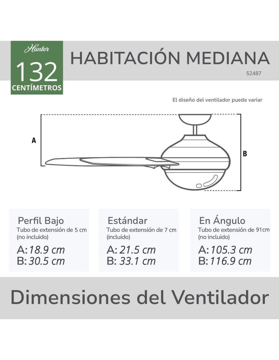 Ventilador de techo 3 velocidades 6
