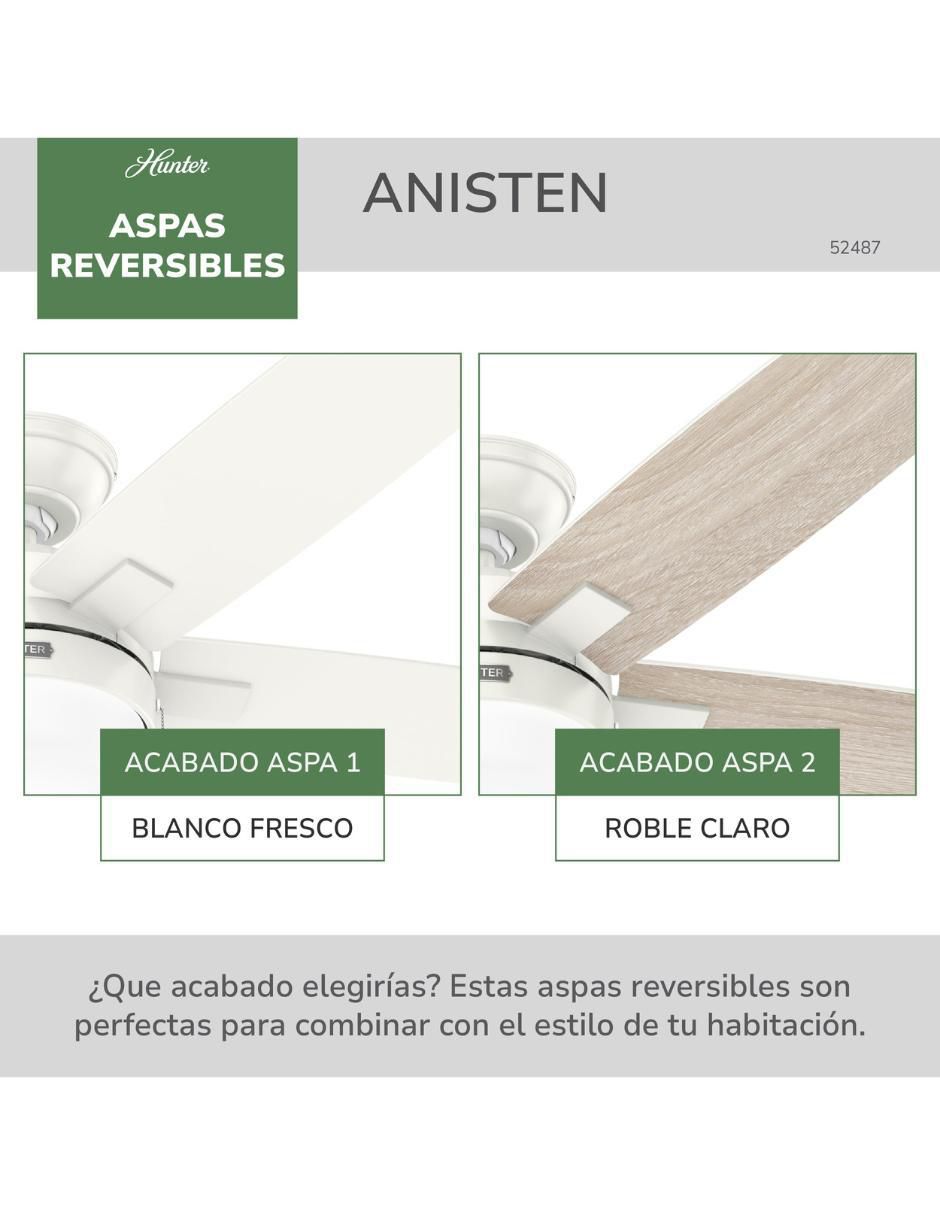 Ventilador de techo 3 velocidades 4