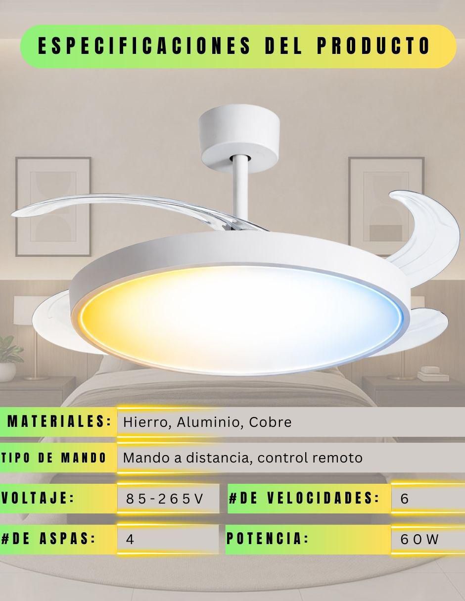 Ventilador de techo con control 6 velocidades 3