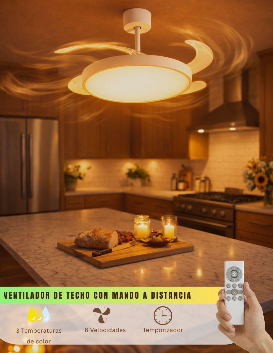 Ventilador de techo con control 6 velocidades 5