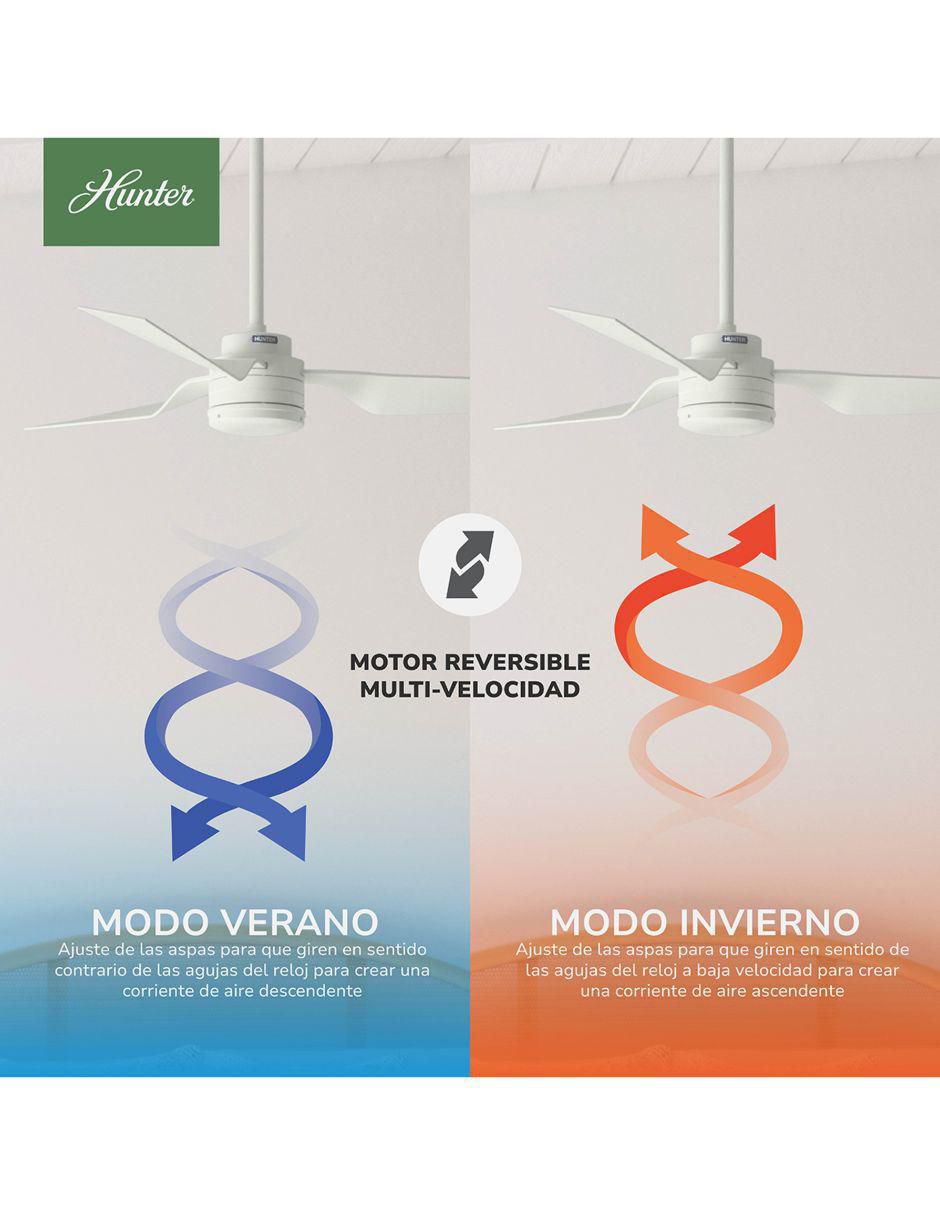 Ventilador de techo con control remoto 3 velocidades 4