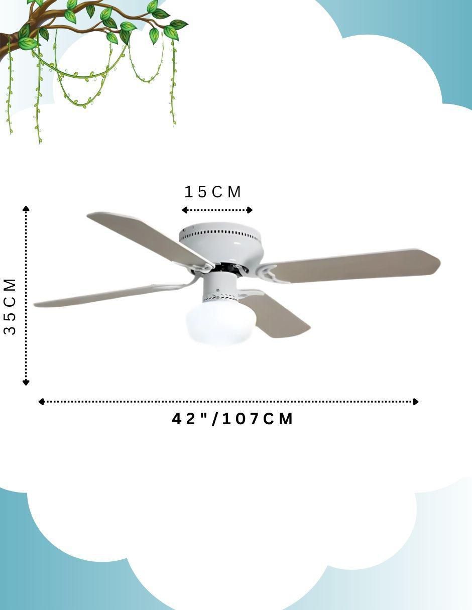 Ventilador de techo con control remoto 6 velocidades 9