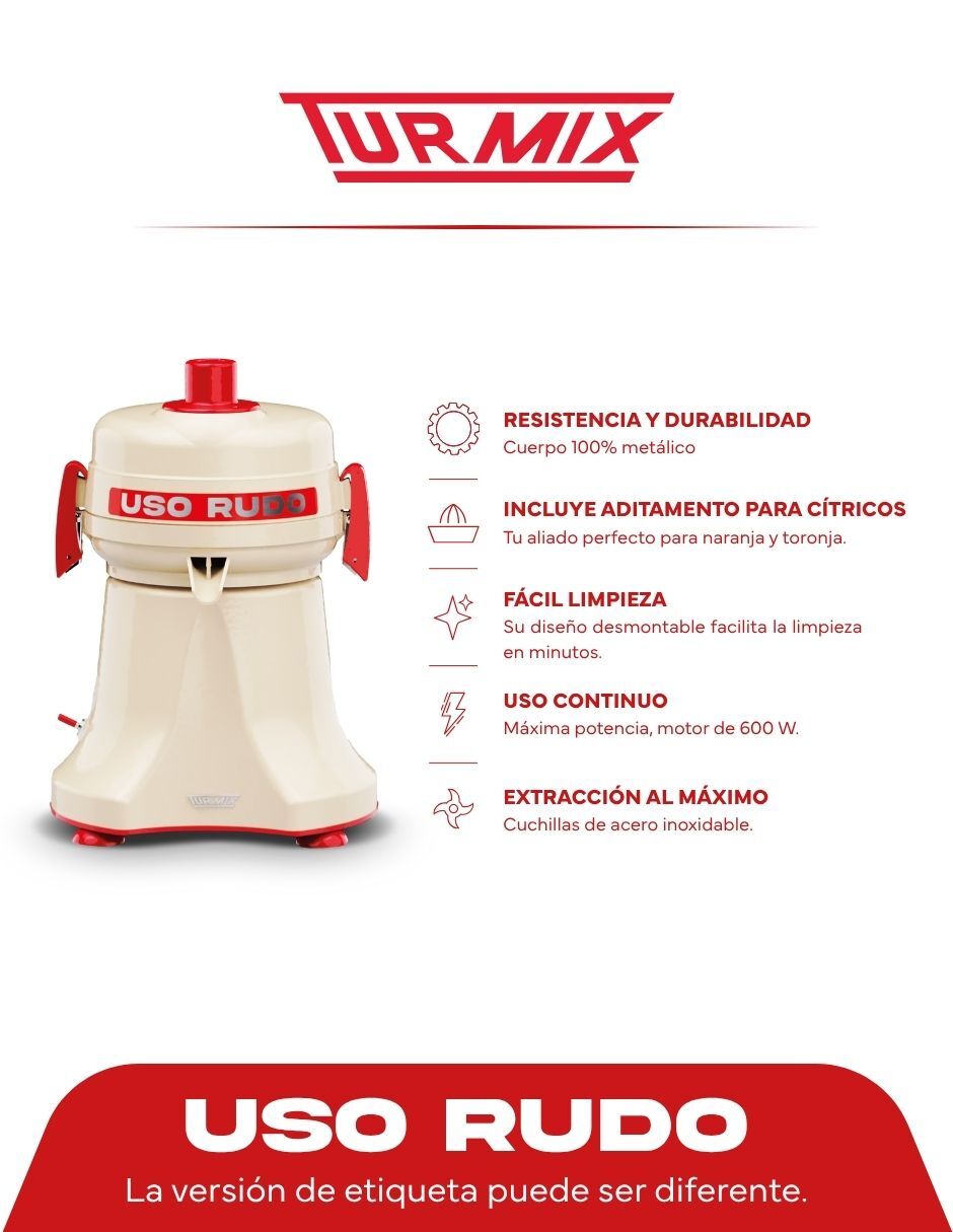 Extractor de jugo Turmix 3400 RPM 9