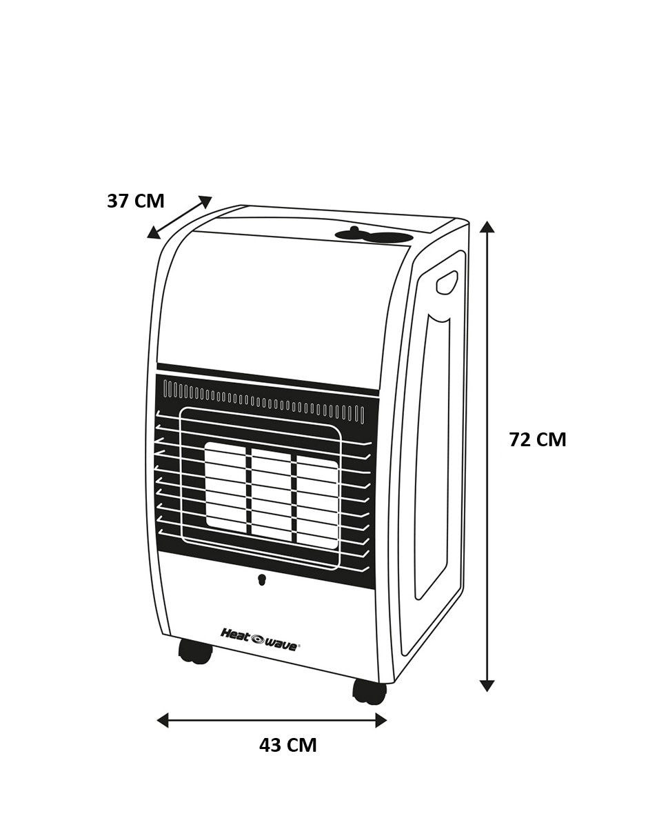 Calefactor portátil de gas sin voltaje 5