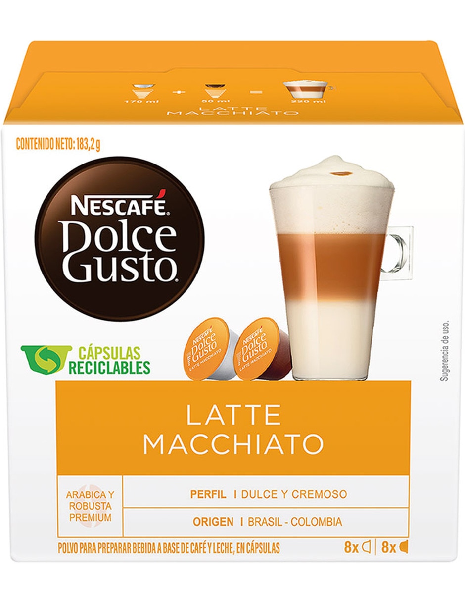 Set de 16 cápsulas Latte Macchiato